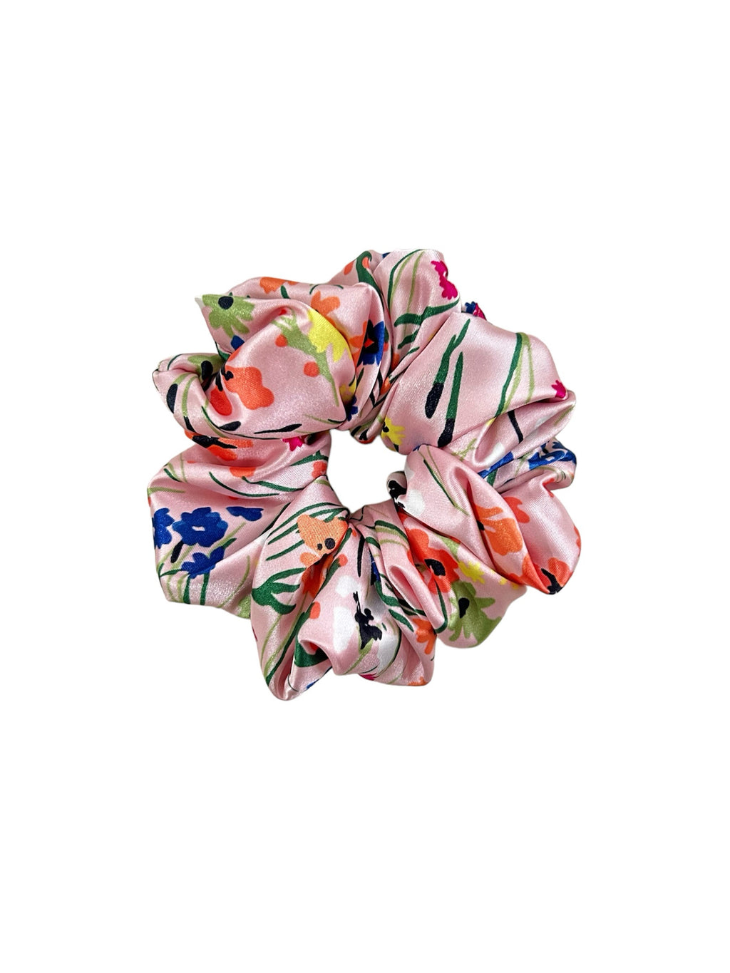 SCRUNCHIE M ROSA PASTEL FLORES