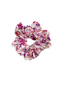 SCRUNCHIE M BLANCO FLOREADO