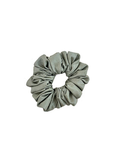 SCRUNCHIE G DE CUERO VERDE OLIVO