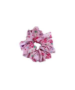 SCRUNCHIE G ROSA FLORECITAS